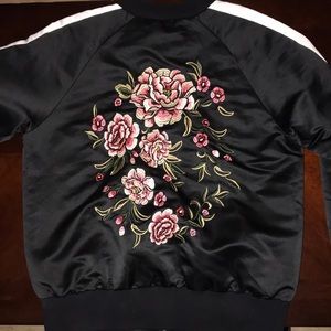 Black bomber jacket